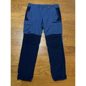 Decathlon Forclaz Cargo Hiking Pants MT 500 Pants 36x32 Navy Blue Men's